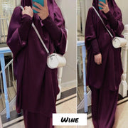 2 Piece Jilbab with Skirt
